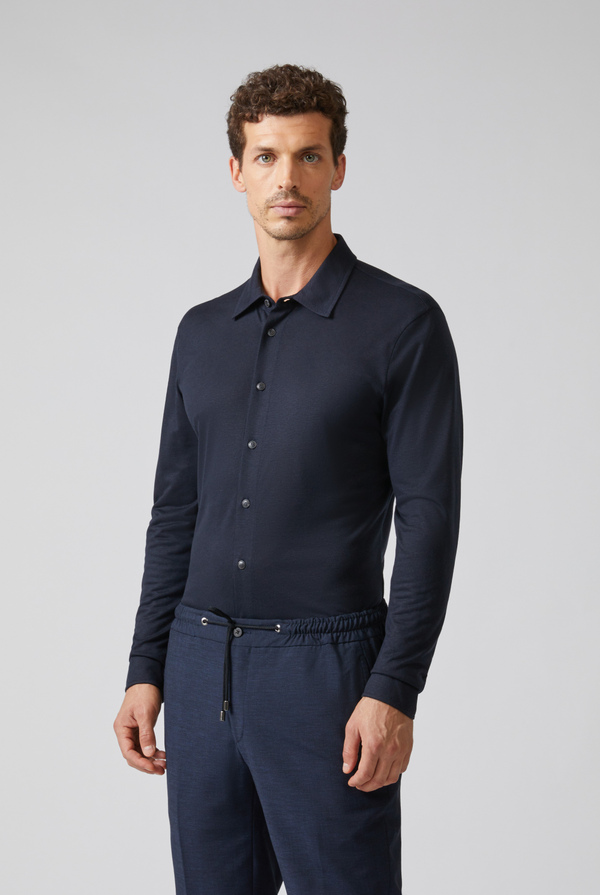 Jersey shirt in tencel and wool - Pal Zileri shop online