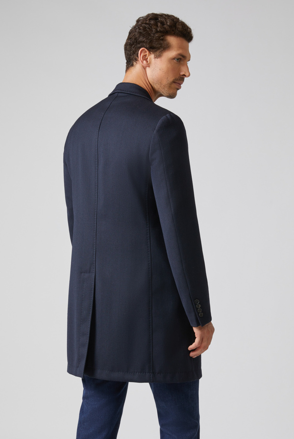Herringbone coat in technical wool - Pal Zileri shop online