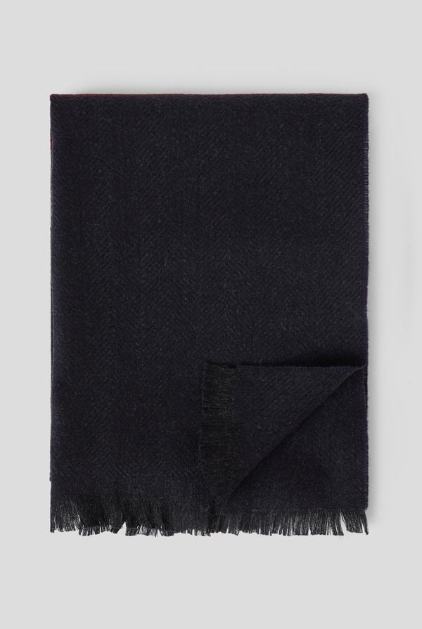Wool scarf with herringbone motif - Pal Zileri shop online