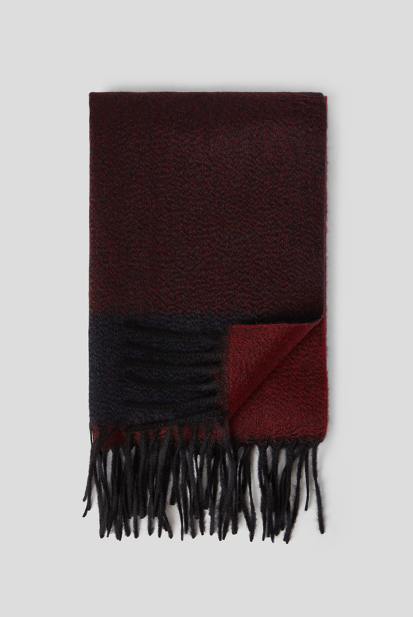 Cashmere scarf with herringbone motif - Pal Zileri shop online