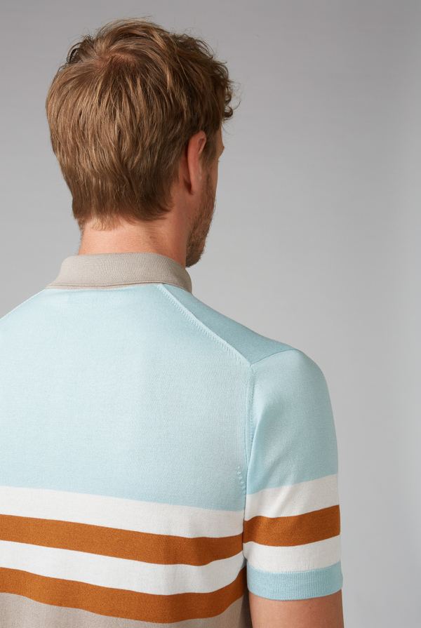 Color block knitted polo - Pal Zileri shop online