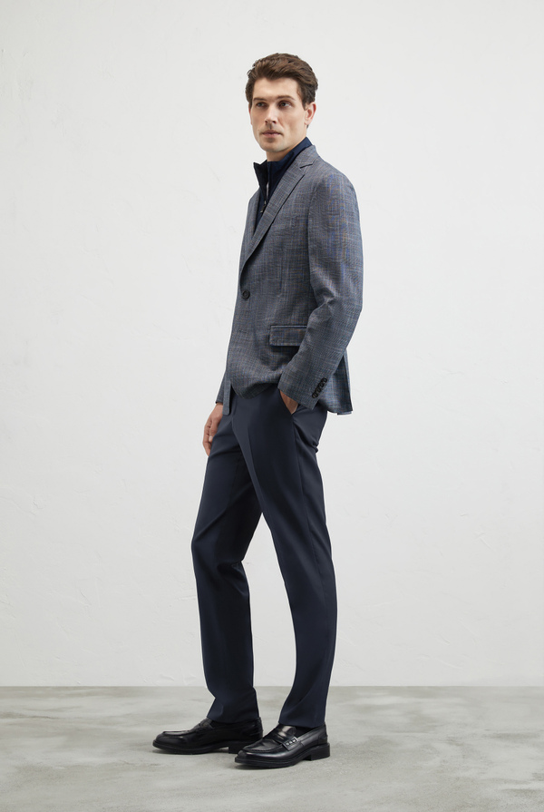 Trousers in wool melange stretch - Pal Zileri shop online