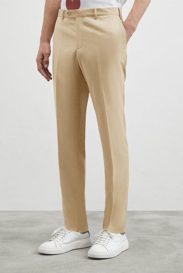 Trousers in wool melange stretch - Pal Zileri shop online