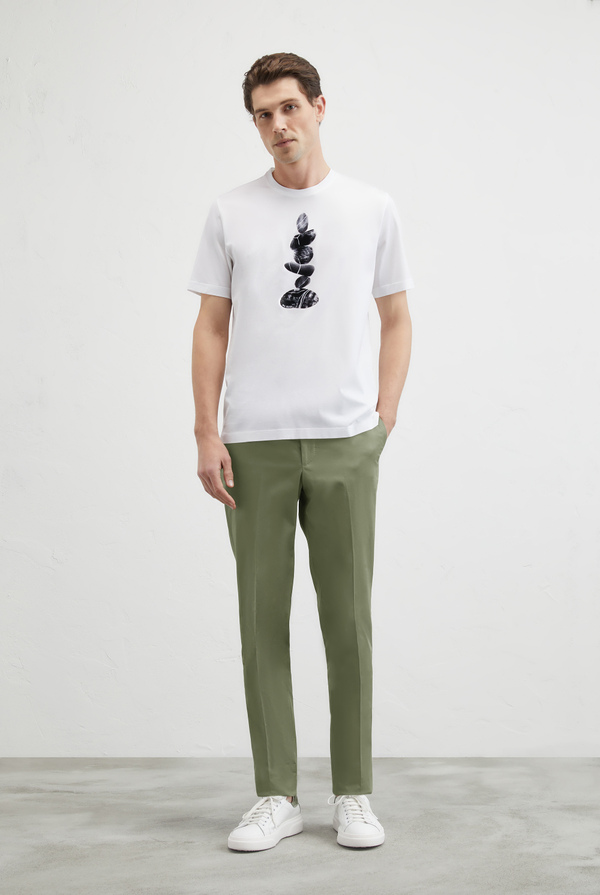 Trousers in stretch cotton - Pal Zileri shop online