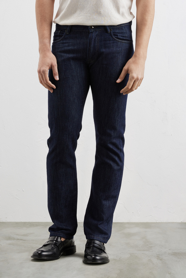 Denim rinse in cotton and silk - Pal Zileri shop online
