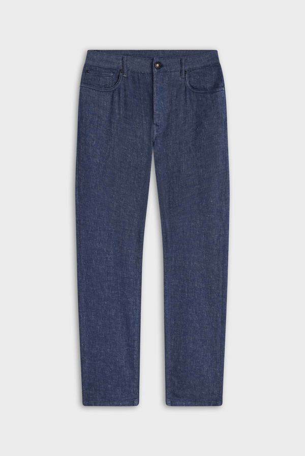Denim in cotone e lino effetto melange - Pal Zileri shop online
