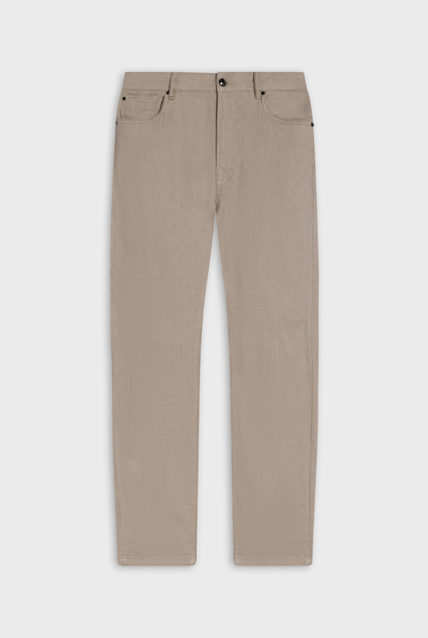 Denim in cotton and linen melange effect - Pal Zileri shop online