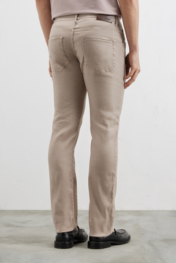 Denim in cotton and linen melange effect - Pal Zileri shop online