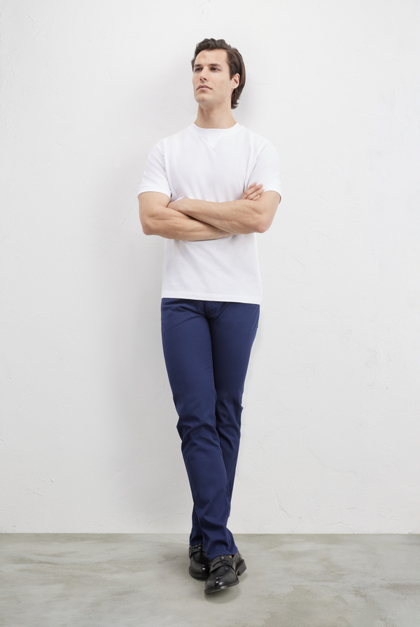 5 pocket trousers in stretch cotton - Pal Zileri shop online