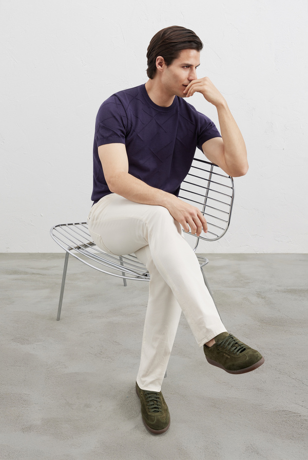 5 pocket trousers in stretch cotton - Pal Zileri shop online
