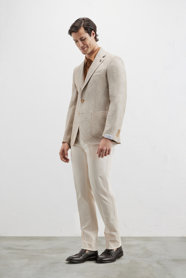 Brera jacket in moulinè linen - Pal Zileri shop online