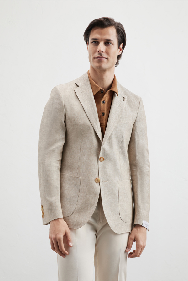 Brera jacket in moulinè linen - Pal Zileri shop online