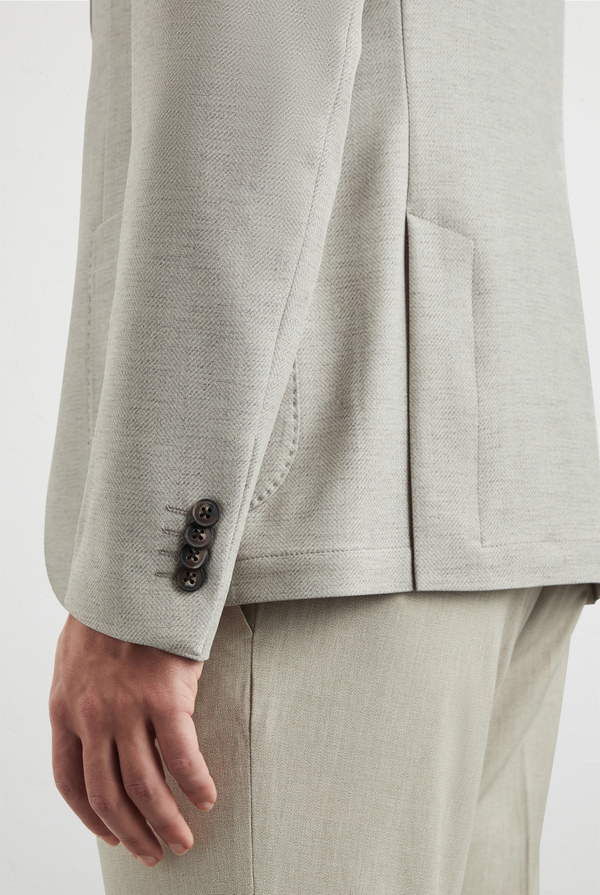 Printed chevron jersey jacket - Pal Zileri shop online