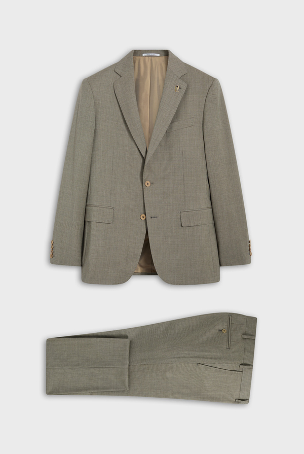 Vicenza suit in stretch wool with micro pattern - Pal Zileri shop online