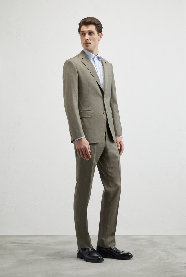Vicenza suit in stretch wool with micro pattern - Pal Zileri shop online