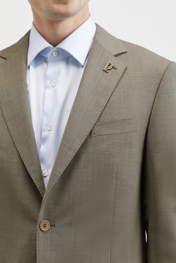 Vicenza suit in stretch wool with micro pattern - Pal Zileri shop online
