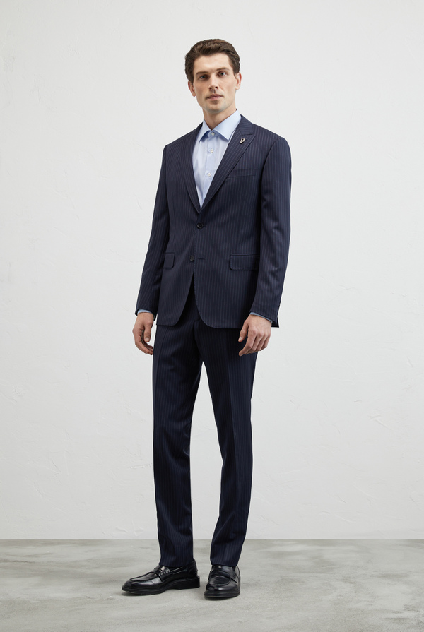 Vicenza pinstripe suit in 130's stretch wool - Pal Zileri shop online