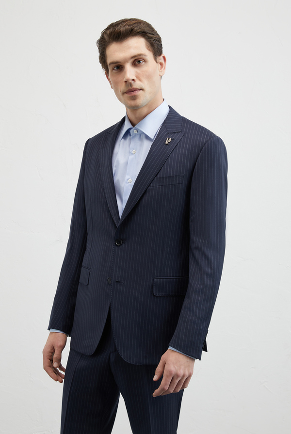 Vicenza pinstripe suit in 130's stretch wool - Pal Zileri shop online