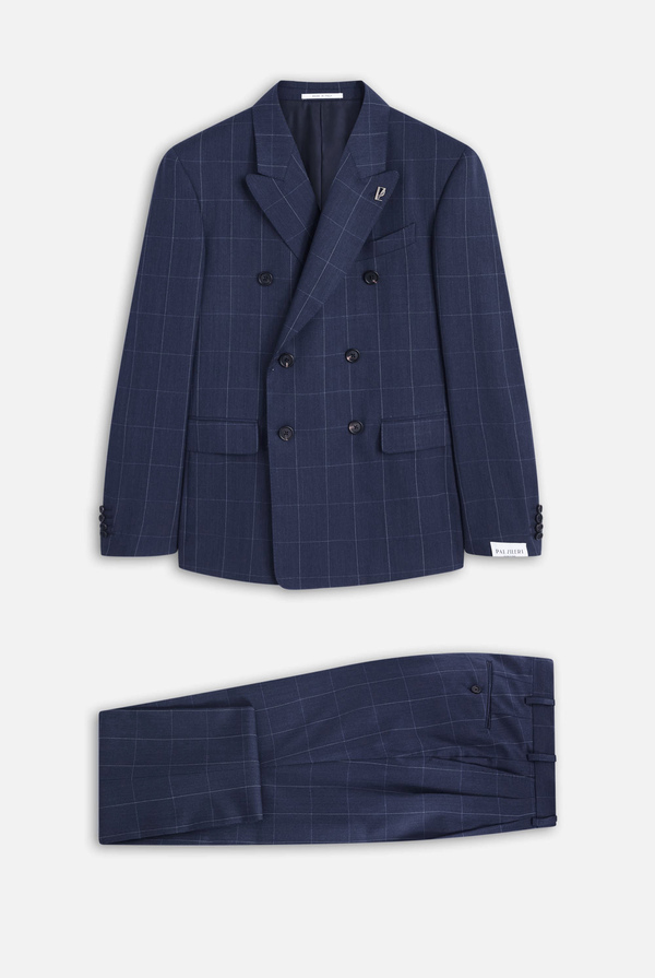 Double breasted Club suit in pure 130's wool - Pal Zileri shop online