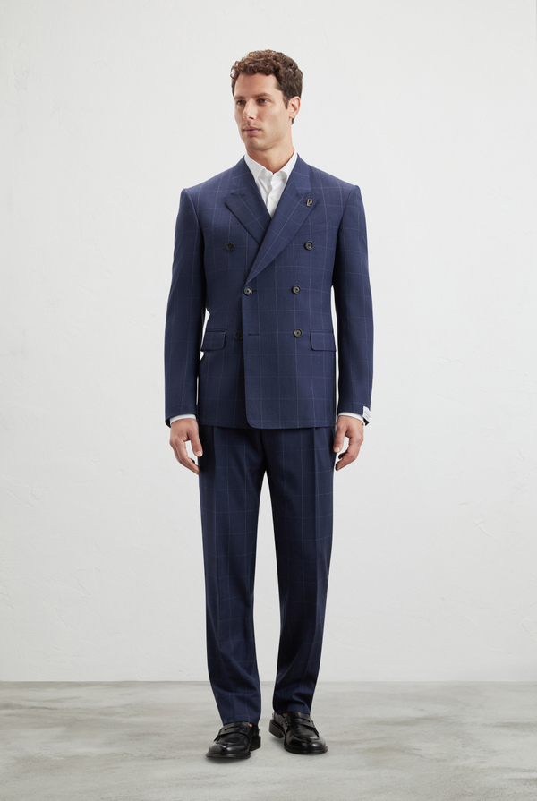 Double breasted Club suit in pure 130's wool - Pal Zileri shop online
