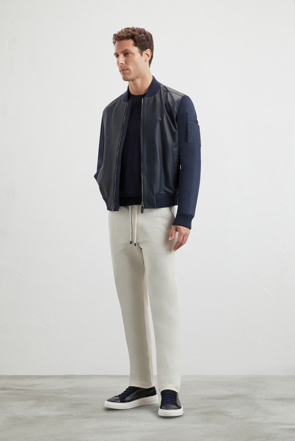 Bomber in pelle leggermente imbottito - Pal Zileri shop online