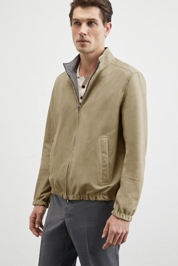 Reversible bomber in suede and technical fabric - Pal Zileri shop online