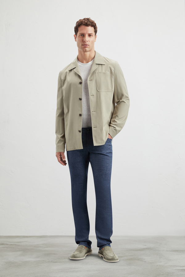 Shirt jacket in cotton and lyocell - Pal Zileri shop online