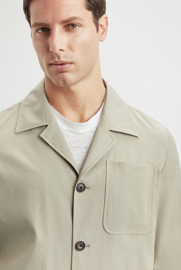 Shirt jacket in cotton and lyocell - Pal Zileri shop online