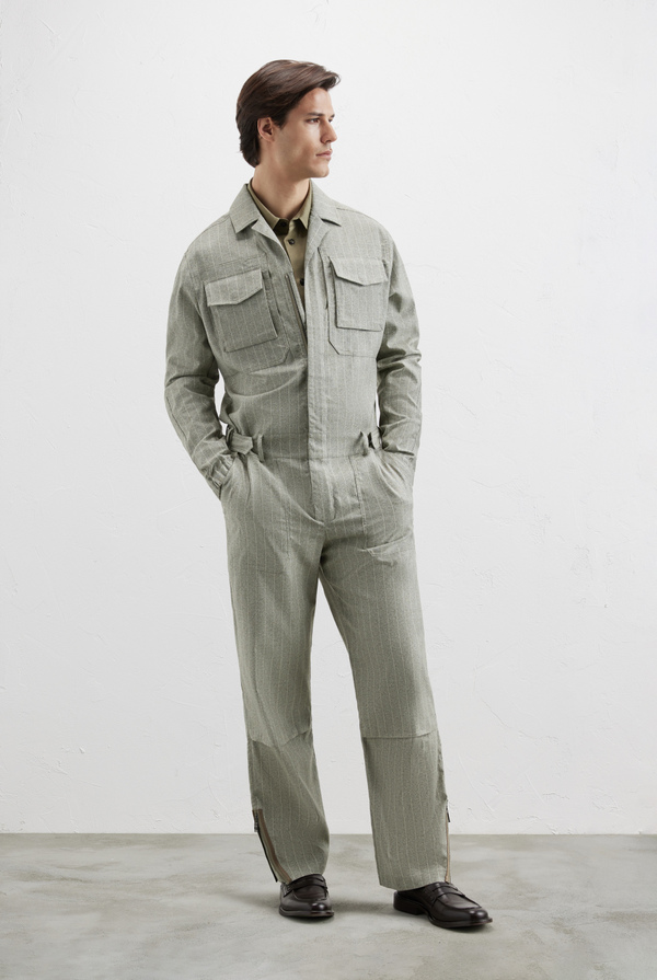 Boilersuit in pinstriped twill - Pal Zileri shop online
