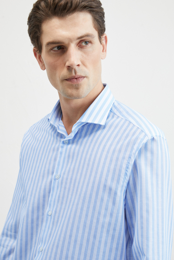 Shirt in cotton and linen - Pal Zileri shop online