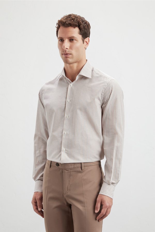 Striped shirt in pure cotton Milano collar - Pal Zileri shop online