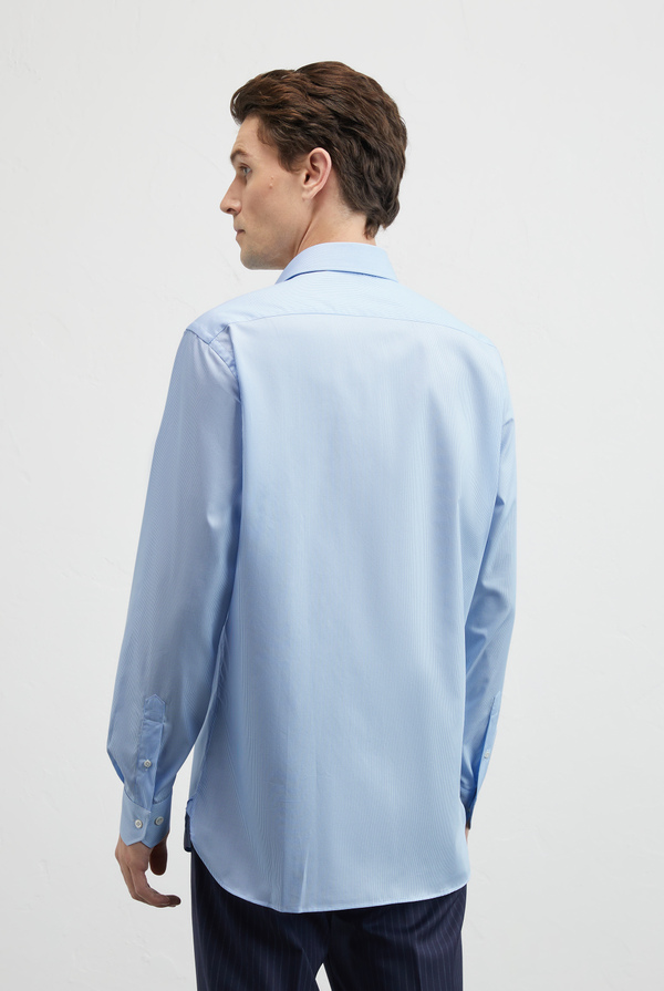 Narrow striped shirt in pure cotton Milano collar - Pal Zileri shop online