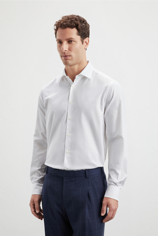 White cotton shirt. - Pal Zileri shop online