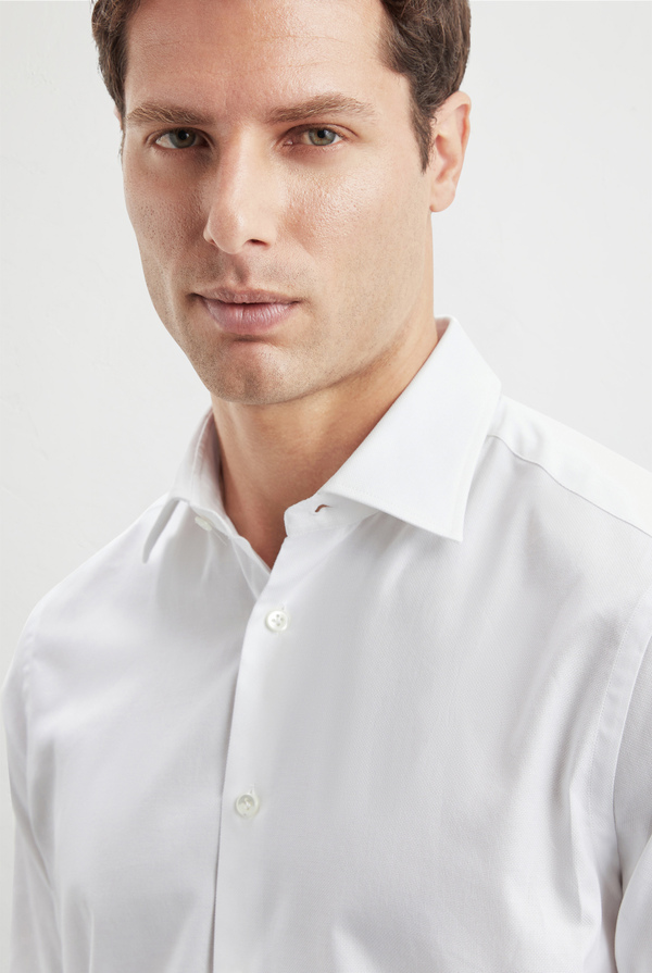 White cotton shirt. - Pal Zileri shop online