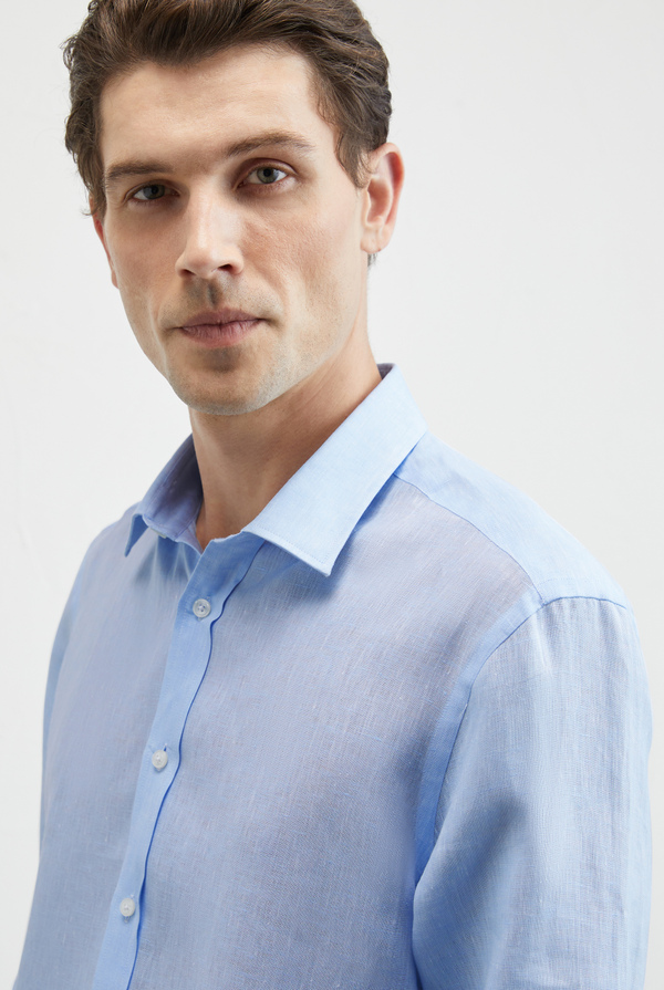 Linen shirt Bologna collar - Pal Zileri shop online