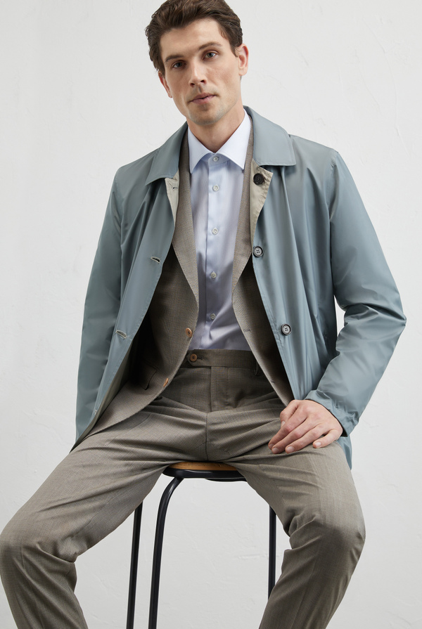 Reversible Rain Coat in technical fabric - Pal Zileri shop online