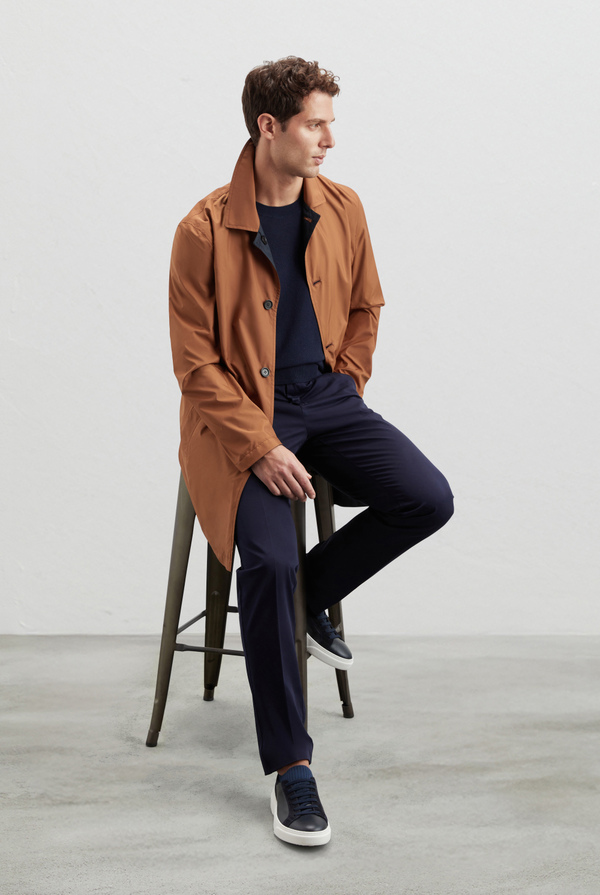 Reversible Rain Coat in technical fabric - Pal Zileri shop online