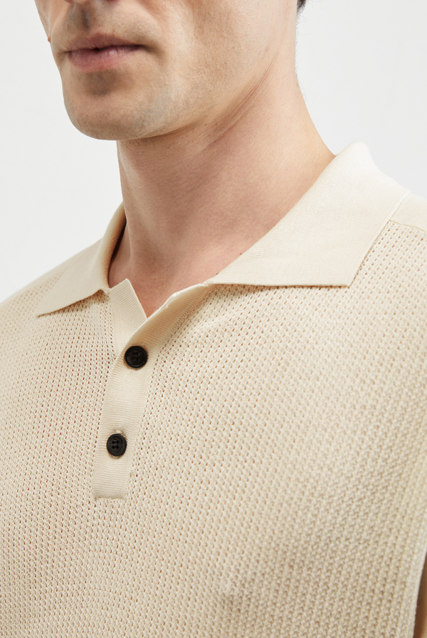Polo in maglia con maniche raglan in seta e cotone - Pal Zileri shop online