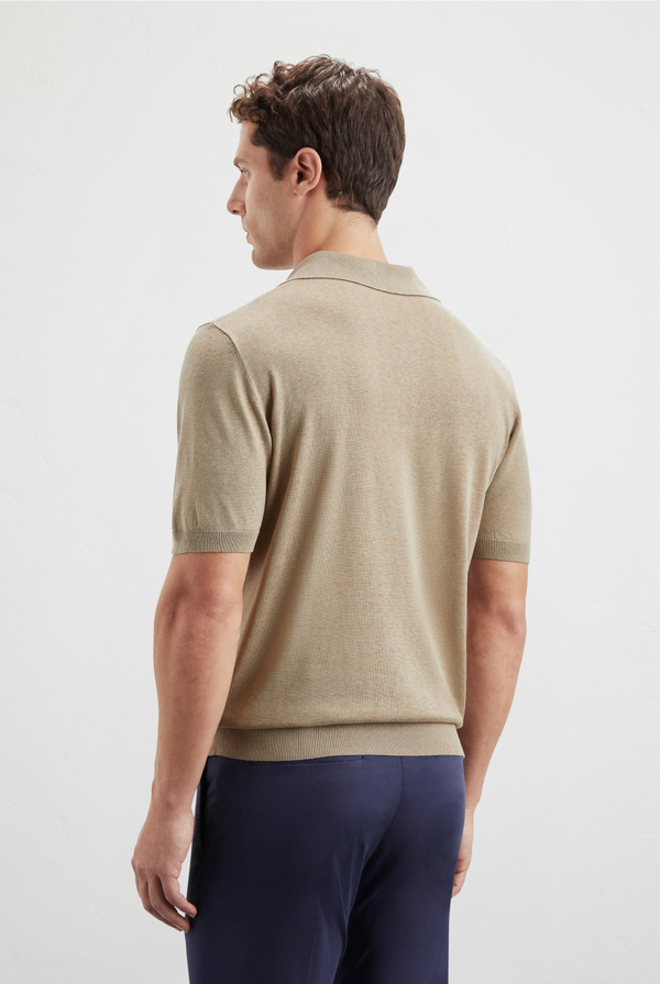 Knitted polo in silk and linen - Pal Zileri shop online