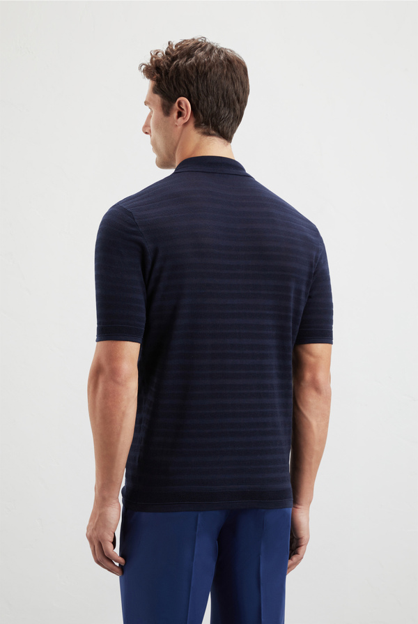 Knitted polo in cotton silk and lyocell - Pal Zileri shop online