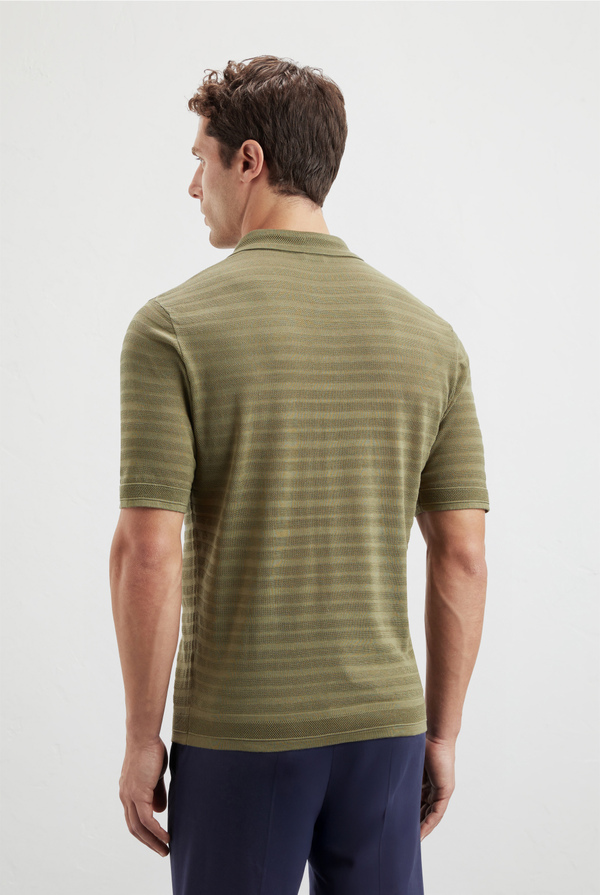 Knitted polo in cotton silk and lyocell - Pal Zileri shop online