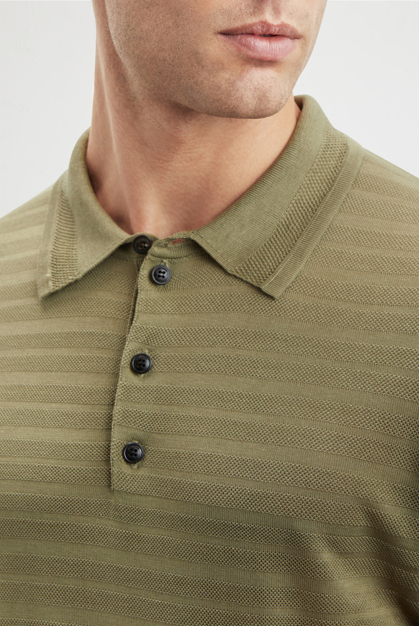 Knitted polo in cotton silk and lyocell - Pal Zileri shop online
