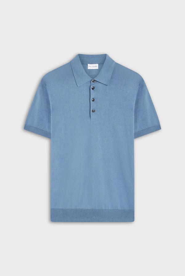 Knitted polo in silk and cotton - Pal Zileri shop online