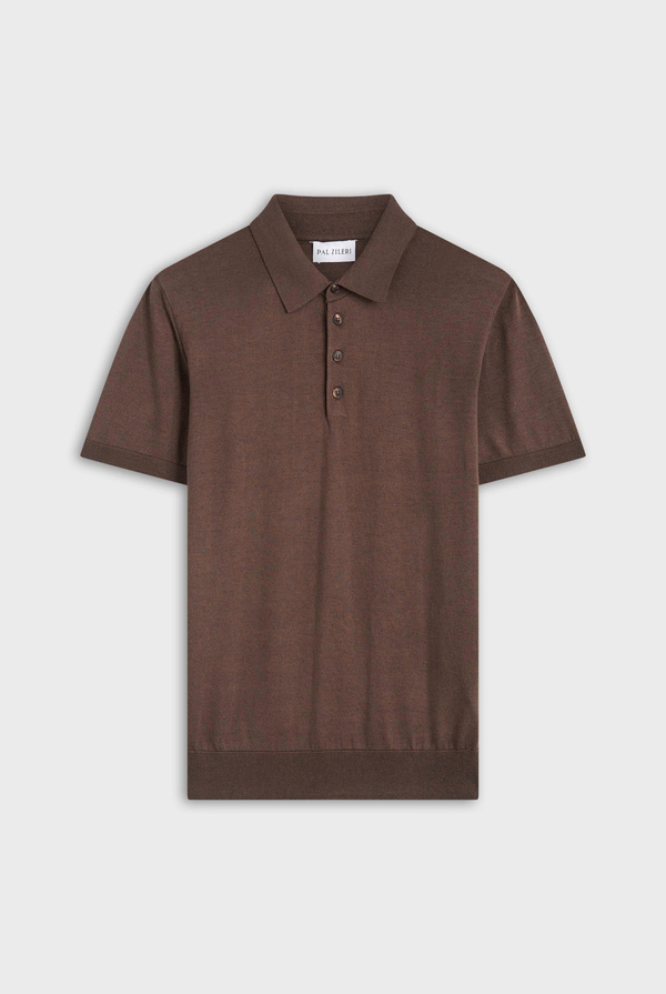Knitted polo in silk and cotton - Pal Zileri shop online