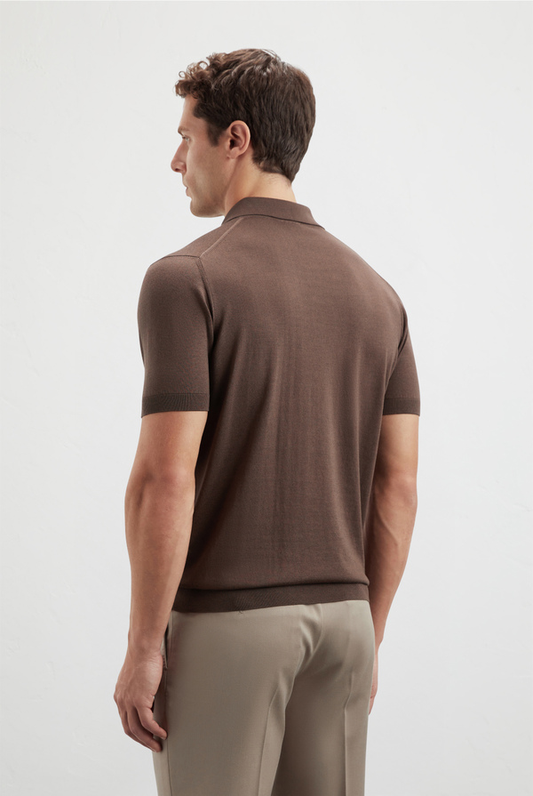 Knitted polo in silk and cotton - Pal Zileri shop online