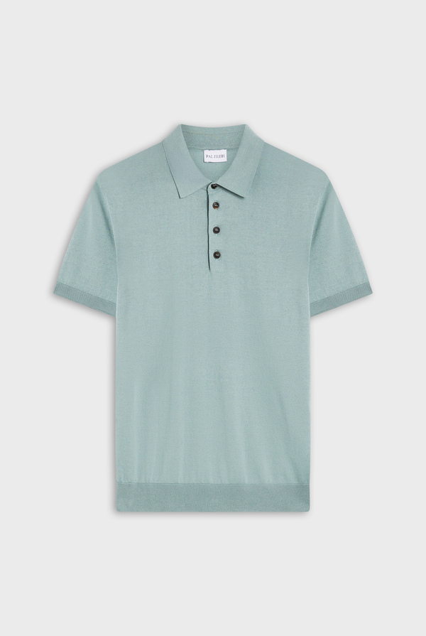 Knitted polo in silk and cotton - Pal Zileri shop online
