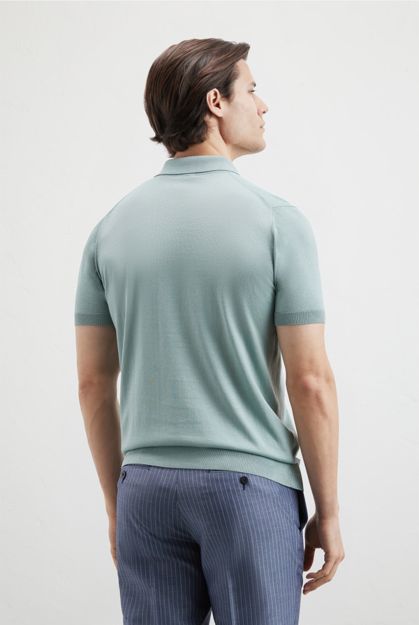 Knitted polo in silk and cotton - Pal Zileri shop online