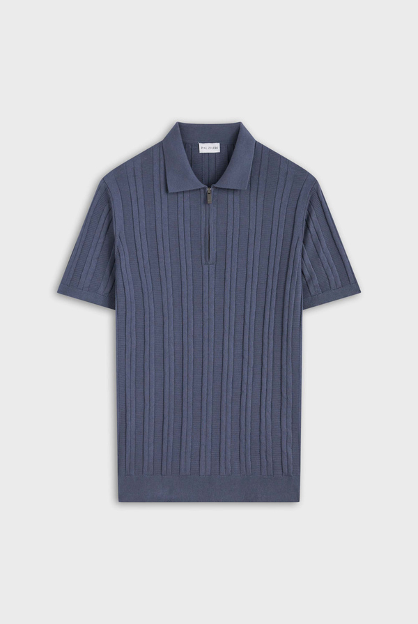 Knitted striped polo in cotton - Pal Zileri shop online