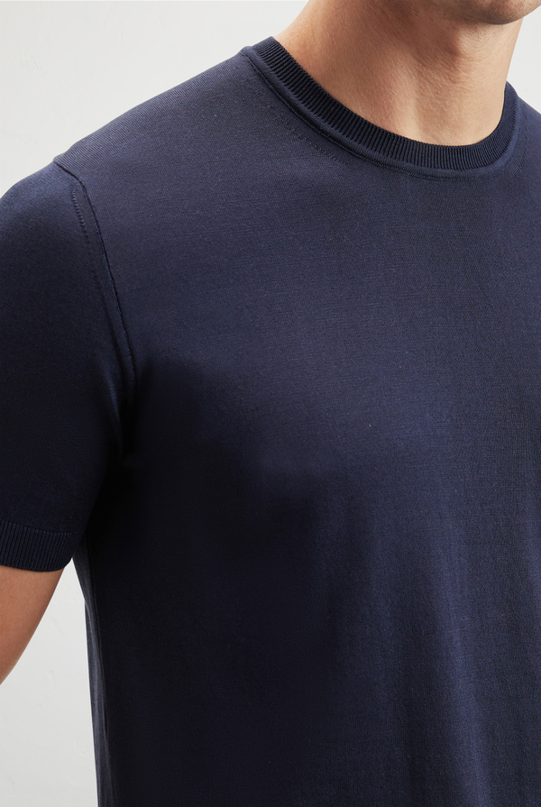 Creweneck in silk and cotton - Pal Zileri shop online