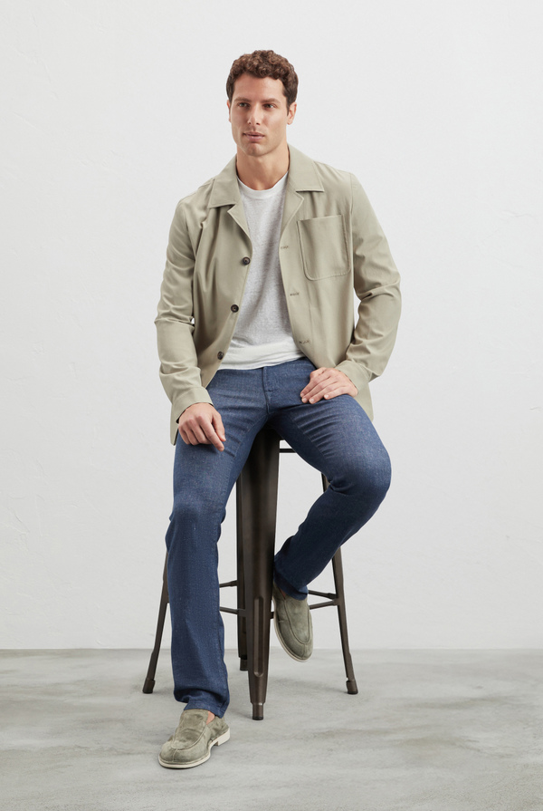Tshirt in jersey linen - Pal Zileri shop online